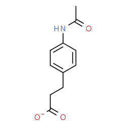 ChemSpider 2D Image | 3-(4-Acetamidophenyl)propanoate | C11H12NO3
