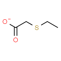 ChemSpider 2D Image | (Ethylsulfanyl)acetate | C4H7O2S