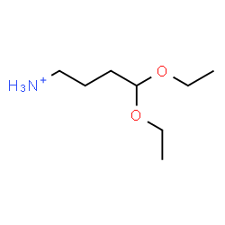 ChemSpider 2D Image | 4,4-Diethoxy-1-butanaminium | C8H20NO2