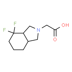 ChemSpider 2D Image | (4,4-Difluorooctahydro-2H-isoindol-2-yl)acetic acid | C10H15F2NO2