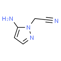 ChemSpider 2D Image | (5-Amino-1H-pyrazol-1-yl)acetonitrile | C5H6N4