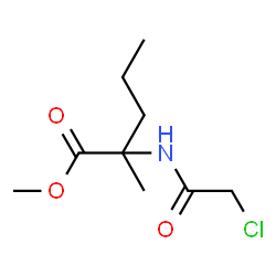 ChemSpider 2D Image | Methyl N-(chloroacetyl)-2-methylnorvalinate | C9H16ClNO3