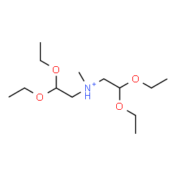 ChemSpider 2D Image | N-(2,2-Diethoxyethyl)-2,2-diethoxy-N-methylethanaminium | C13H30NO4