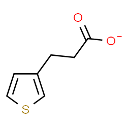 ChemSpider 2D Image | 3-(3-Thienyl)propanoate | C7H7O2S