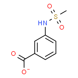 ChemSpider 2D Image | 3-[(Methylsulfonyl)amino]benzoate | C8H8NO4S