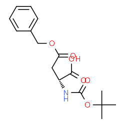 ChemSpider 2D Image | BOC-D-ASP(OBZL)-OH | C16H21NO6