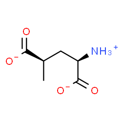ChemSpider 2D Image | (2R,4R)-2-Ammonio-4-methylpentanedioate | C6H10NO4