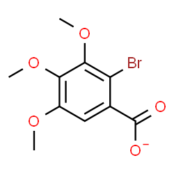 ChemSpider 2D Image | 2-Bromo-3,4,5-trimethoxybenzoate | C10H10BrO5