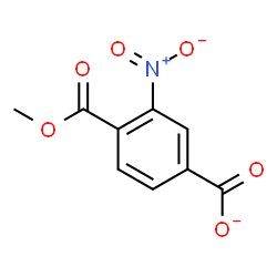 ChemSpider 2D Image | 4-(Methoxycarbonyl)-3-nitrobenzoate | C9H6NO6