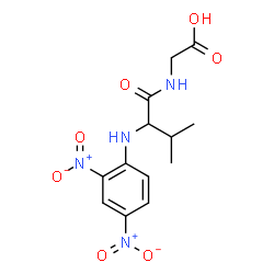 ChemSpider 2D Image | N-(2,4-Dinitrophenyl)valylglycine | C13H16N4O7