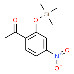 ChemSpider 2D Image | 4-Nitro-2-trimethylsilyloxy-acetophenone | C11H15NO4Si