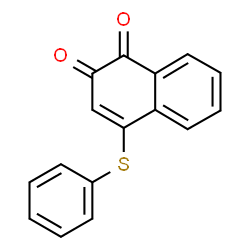 ChemSpider 2D Image | 4-(Phenylsulfanyl)-1,2-naphthalenedione | C16H10O2S