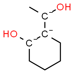 ChemSpider 2D Image | 1-Hydroxy-2-(1-hydroxyethanidyl)cyclohexane-1,2-diide | C8H13O2