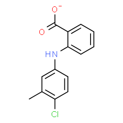 ChemSpider 2D Image | 2-[(4-Chloro-3-methylphenyl)amino]benzoate | C14H11ClNO2
