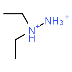 ChemSpider 2D Image | 1,1-Diethyldiazanediium | C4H14N2