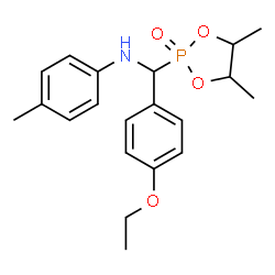 ChemSpider 2D Image | N-[(4,5-Dimethyl-2-oxido-1,3,2-dioxaphospholan-2-yl)(4-ethoxyphenyl)methyl]-4-methylaniline  | C20H26NO4P