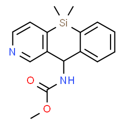 ChemSpider 2D Image | Methyl (5,5-dimethyl-5,10-dihydro[1]benzosilino[3,2-c]pyridin-10-yl)carbamate | C16H18N2O2Si