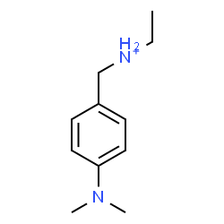 ChemSpider 2D Image | N-[4-(Dimethylamino)benzyl]ethanaminium | C11H19N2