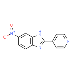 ChemSpider 2D Image | 6-Nitro-2-(4-pyridinyl)-1H-benzimidazole | C12H8N4O2