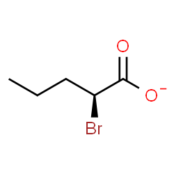ChemSpider 2D Image | (2S)-2-Bromopentanoate | C5H8BrO2