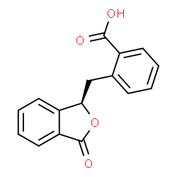 ChemSpider 2D Image | 2-{[(1R)-3-Oxo-1,3-dihydro-2-benzofuran-1-yl]methyl}benzoic acid | C16H12O4