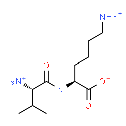 ChemSpider 2D Image | (2S)-6-Ammonio-2-{[(2S)-2-ammonio-3-methylbutanoyl]amino}hexanoate | C11H24N3O3