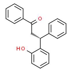 ChemSpider 2D Image | (3R)-3-(2-Hydroxyphenyl)-1,3-diphenyl-1-propanone | C21H18O2