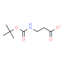 ChemSpider 2D Image | 3-({[(2-Methyl-2-propanyl)oxy]carbonyl}amino)propanoate | C8H14NO4