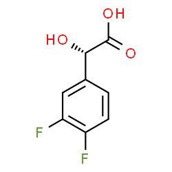 ChemSpider 2D Image | (2S)-(3,4-Difluorophenyl)(hydroxy)acetic acid | C8H6F2O3