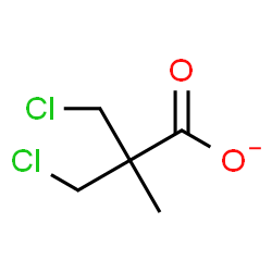 ChemSpider 2D Image | 3-Chloro-2-(chloromethyl)-2-methylpropanoate | C5H7Cl2O2