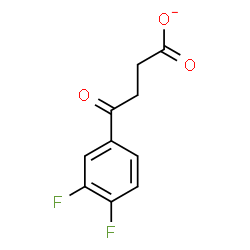 ChemSpider 2D Image | 4-(3,4-Difluorophenyl)-4-oxobutanoate | C10H7F2O3