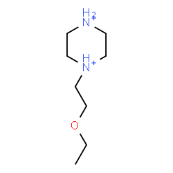 ChemSpider 2D Image | 1-(2-Ethoxyethyl)piperazinediium | C8H20N2O