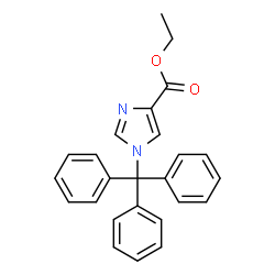 ChemSpider 2D Image | Ethyl 1-trityl-1H-imidazole-4-carboxylate | C25H22N2O2