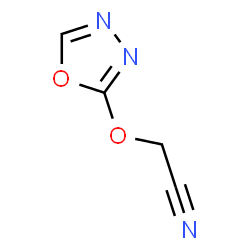 ChemSpider 2D Image | (1,3,4-Oxadiazol-2-yloxy)acetonitrile | C4H3N3O2