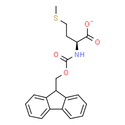 ChemSpider 2D Image | (2S)-2-{[(9H-Fluoren-9-ylmethoxy)carbonyl]amino}-4-(methylsulfanyl)butanoate | C20H20NO4S