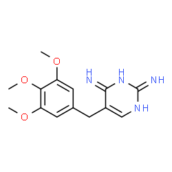 ChemSpider 2D图像|甲氧苄啶| C14H18N4O3