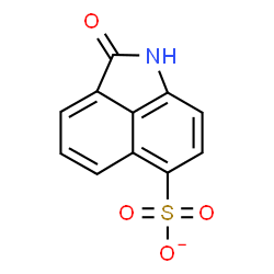 ChemSpider 2D Image | 2-Oxo-1,2-dihydrobenzo[cd]indole-6-sulfonate | C11H6NO4S