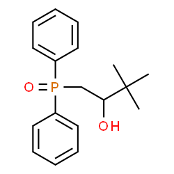 ChemSpider 2D Image | 1-(Diphenylphosphoryl)-3,3-dimethyl-2-butanol | C18H23O2P