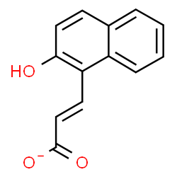 ChemSpider 2D Image | (2E)-3-(2-Hydroxy-1-naphthyl)acrylate | C13H9O3