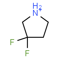 ChemSpider 2D Image | 3,3-Difluoropyrrolidinium | C4H8F2N