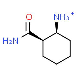 ChemSpider 2D Image | (1S,2R)-2-Carbamoylcyclohexanaminium | C7H15N2O