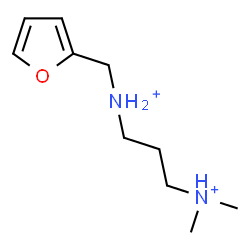 ChemSpider 2D Image | N'-(2-Furylmethyl)-N,N-dimethyl-1,3-propanediaminium | C10H20N2O