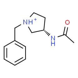 ChemSpider 2D Image | (3S)-3-Acetamido-1-benzylpyrrolidinium | C13H19N2O