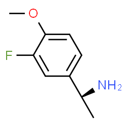 ChemSpider 2D Image | (S)-1-(3-FLUORO-4-METHOXYPHENYL)ETHANAMINE | C9H12FNO