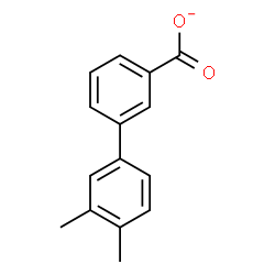 ChemSpider 2D Image | 3',4'-Dimethyl-3-biphenylcarboxylate | C15H13O2