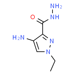 ChemSpider 2D Image | 4-amino-1-ethylpyrazole-3-carbohydrazide | C6H11N5O