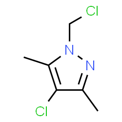 ChemSpider 2D Image | 4-Chloro-1-(chloromethyl)-3,5-dimethyl-1H-pyrazole | C6H8Cl2N2