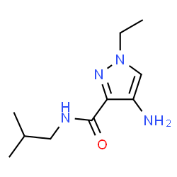 ChemSpider 2D Image | 4-Amino-1-ethyl-N-isobutyl-1H-pyrazole-3-carboxamide | C10H18N4O