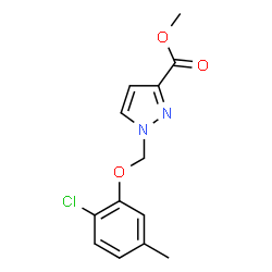ChemSpider 2D Image | METHYL 1-(2-CHLORO-5-METHYLPHENOXYMETHYL)PYRAZOLE-3-CARBOXYLATE | C13H13ClN2O3
