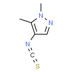 ChemSpider 2D Image | 4-Isothiocyanato-1,5-dimethyl-1H-pyrazole | C6H7N3S